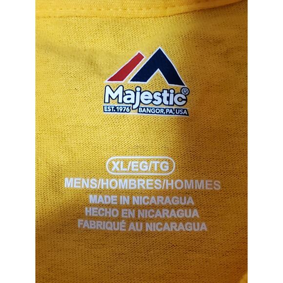 NWT-Majestic Los Angeles Lakers Men’s T-Shirt – Gold – Size XL - Picture 6 of 12